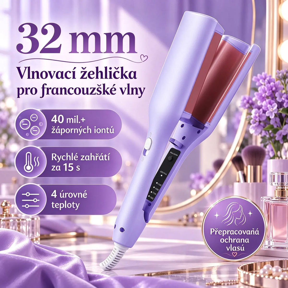 💈27 eur za položku💐💁♀️ Kulma na vlasy – lesk jako ze salonu a ochrana před teplem ✨