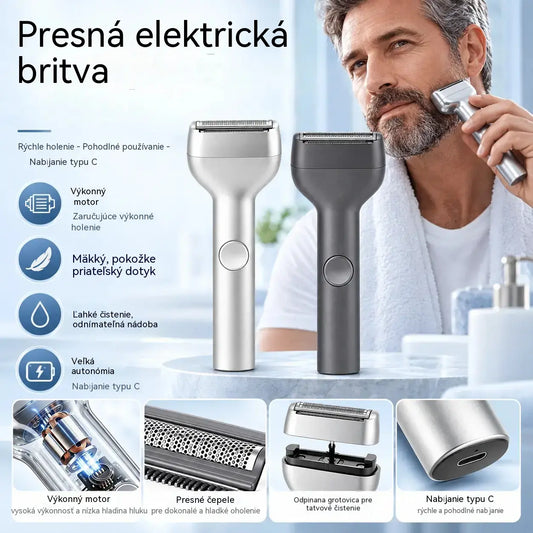 🎁 Novinka – ponuka za polovičnú cenu 💥⚡ Rozlúčte sa s podráždením po holení! 🧔 Výkonný dobíjateľný elektrický holiaci strojček pre mužov.