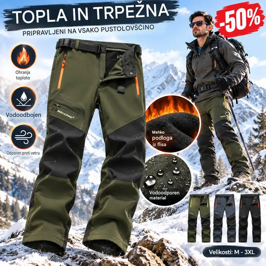 🏃♂️【S–5XL】2026 Nove moške outdoor hlače za jesen in zimo – tople, flis, nepremočljive in odporne proti vetru