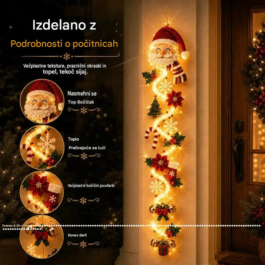 🎄🎃Zadnji dan! 🎅Izkoristite 50-odstotni popust na svetleče božične okraske za vrata!