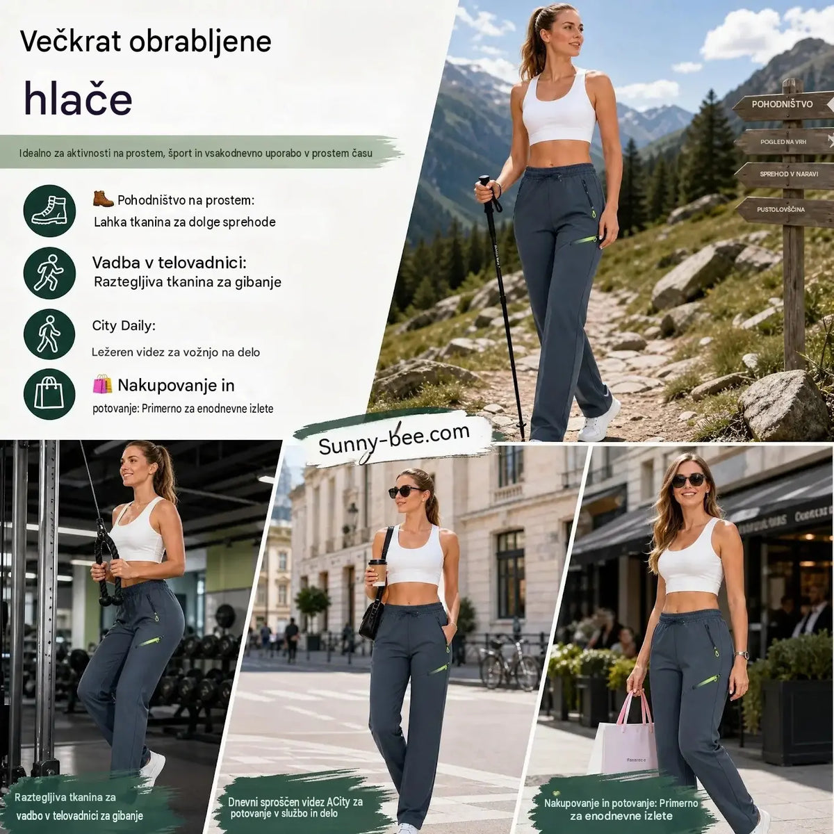 ⏳ Časovno omejena ponudba 🔥 Ženske cargo hlače ravnega kroja — Elastičen pas; popolne za službo, potovanja in vsakdanje nošenje 👖✨