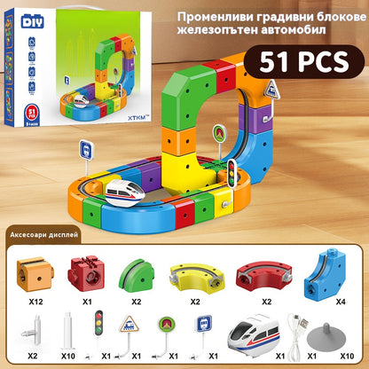 🎁🚄 Elektrická železnica - Rozvíja kreativitu a logické myslenie 🎨🧠