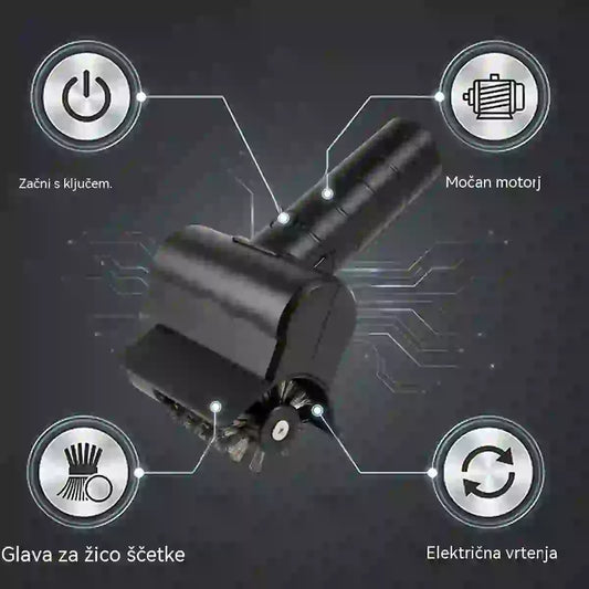 🔋🧹 Brezžična električna krtača za čiščenje žara — litij-ionska, večnamenska in enostavna za uporabo 🔥🍖