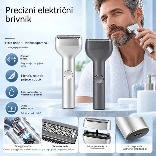 🎁 Novo – ponudba s polovično ceno 💥⚡ Poslovite se od razdraženosti kože pri britju! 🧔 Zmogljiv moški električni brivnik na polnjenje.