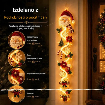 🎄🎃Zadnji dan! 🎅Izkoristite 50-odstotni popust na svetleče božične okraske za vrata!