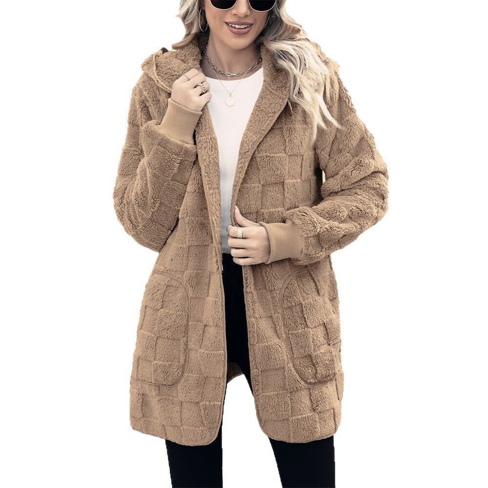 ❄️【S-5XL】Novinka pre zimnú sezónu: Dámska voľnočasová bunda s kockovaným fleecom