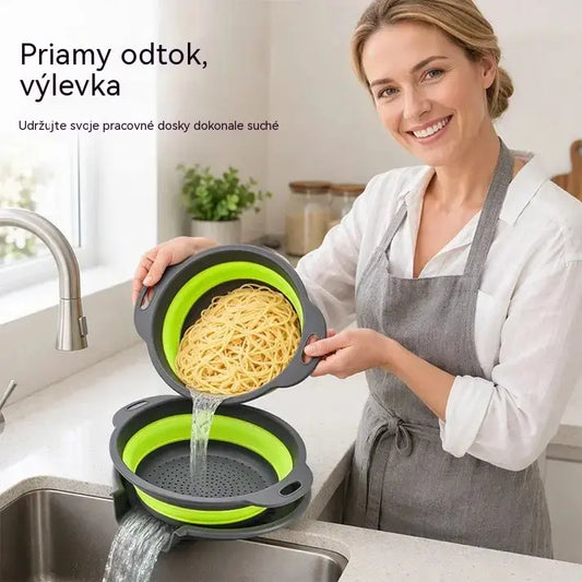 📢📢 1 súprava za 28 € ⏰ Súprava 3 skladacích cedidiel s odkvapkávacím podstavcom